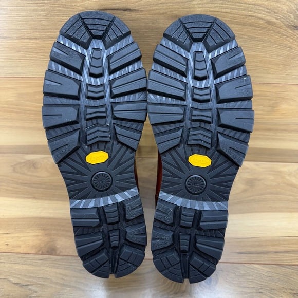 UGG Stenton Mens Boots 11 Reddish Brown Leather Lace Up - Picture 10 of 12